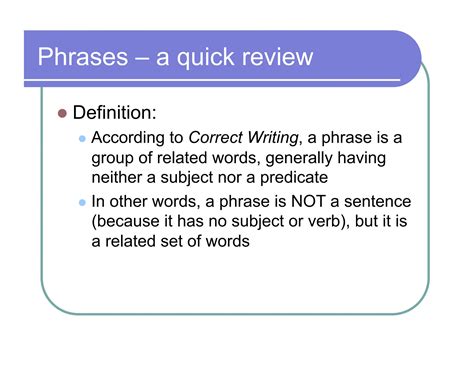 Phrases And Clauses, the types of phrases, types of clause | PDF