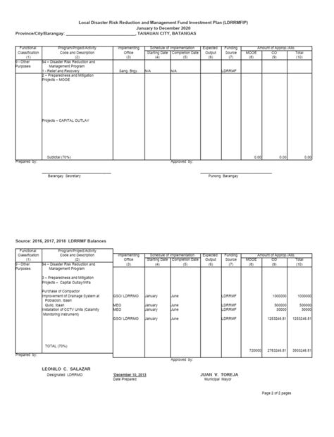Local Development Investment Plan Sample 的图像结果