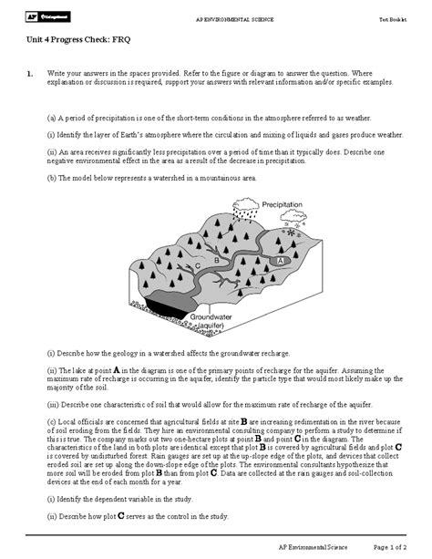 Unit 4 Progress Check: FRQ for AP Environmental Science 6629cc67117 ...
