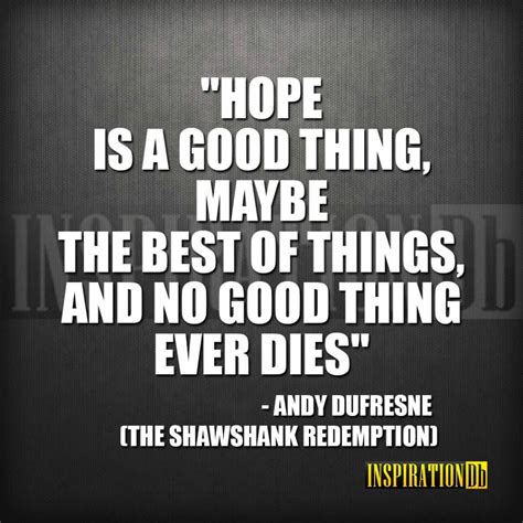 Andy Dufresne (The Shawshank Redemption) Quote Poster - InspirationDb