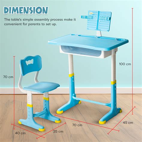 BAYBEE 2 in 1 Multi-Purpose Study Table for Kids, Writing & Block Fixi ...
