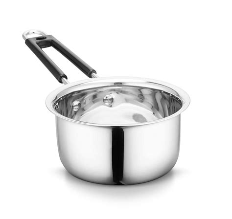 Buy Stainless Steel Sauce Pan, Flat Base Sauce Pan, Tea Pan, Milk Pan ...