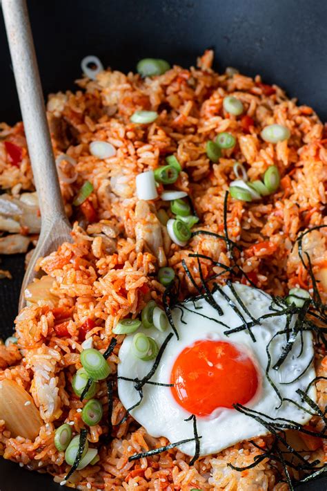 Kimchi Fried Rice With Chicken - Knife and Soul