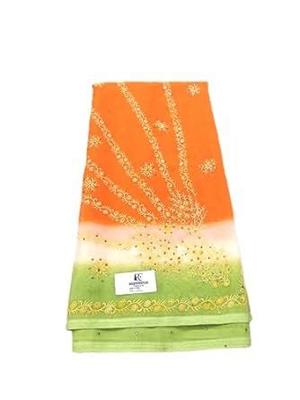 Buy Raashreya Fashions Digital Print Bollywood Satin Saree (Tri Colour ...