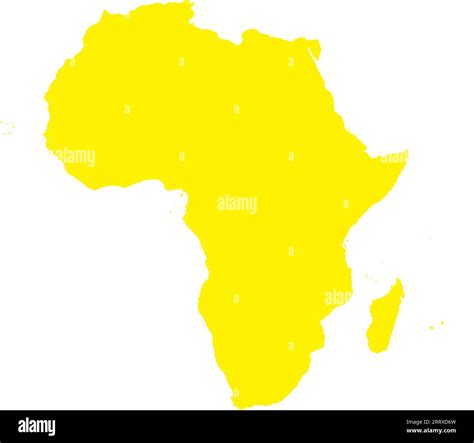 YELLOW CMYK color map of AFRICA Stock Vector Image & Art - Alamy