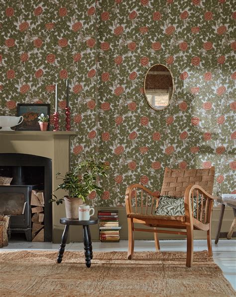 Morris & Co Wallpaper Rambling Rose-9810