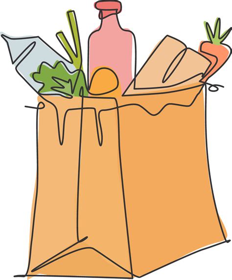 Grocery Brown Bag Clip Art