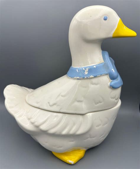 Vintage Goose Cookie Jar | 1970s | Retro Kitchen Decor** - Etsy
