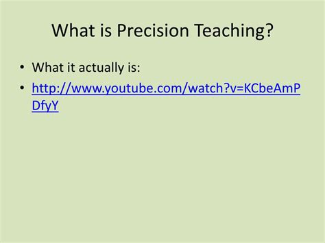 Image result for Precision Teaching Examples