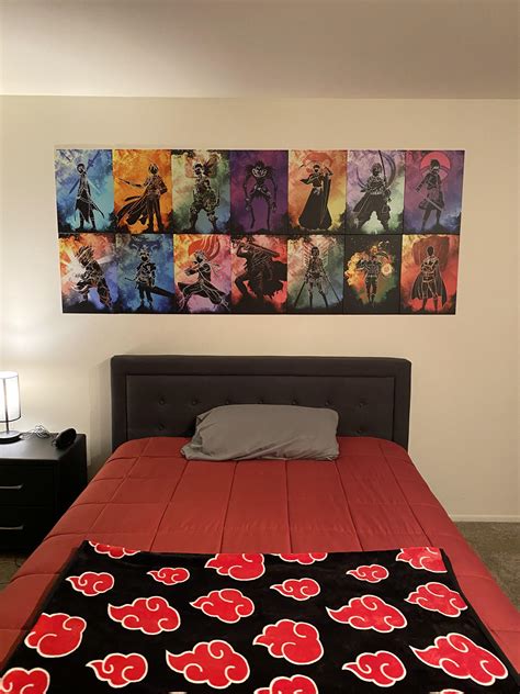 bedroom anime wall ideas