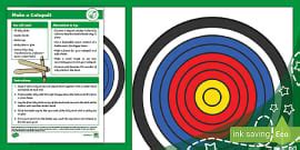 Castle Defence Catapult Craft Instructions (teacher made)