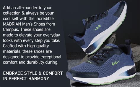 Buy Campus Men's MADRIAN Running Shoes D.Gry/Gold - 7UK/India at Amazon.in