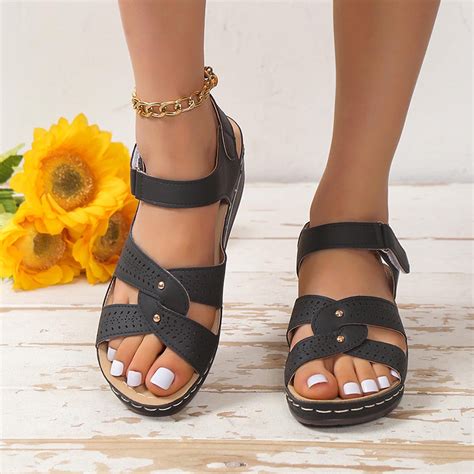 mtvxesu Womens Sandals, Women's Arch-Support Sandals Shoes Ladies Beach ...