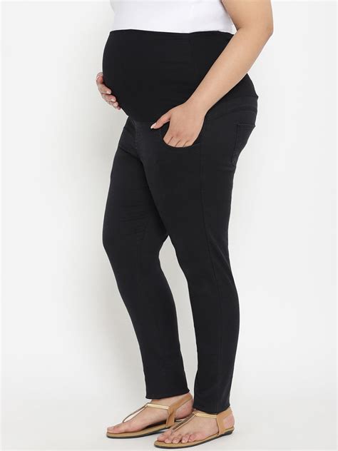 Over the Bump Black Maternity Jeans - Slim Fit