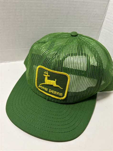 Vintage John Deere Hat Full Mesh Snapback Trucker Ca… - Gem