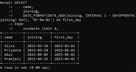 Image result for First Syntax in MySQL