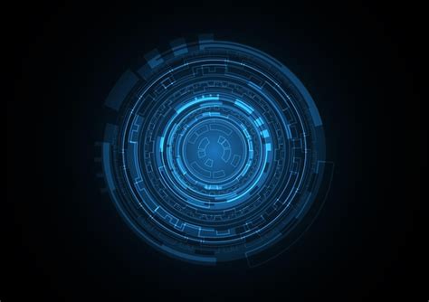 Technology Abstract Future Circle Background Vector 的图像结果