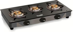 Lazer Sapphire 3 Burner Glass Manual Gas Stove Price in India - Buy ...