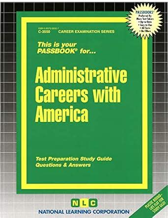 Buy Administrative Careers with America: Passbooks Study Guide Book ...