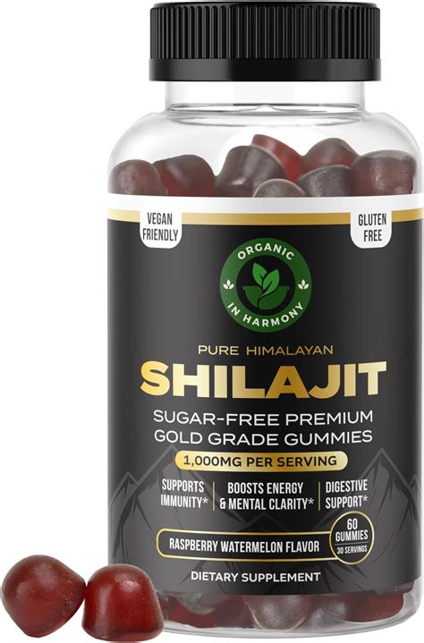 Amazon.com: 30,000 MG Pure Organic Shilajit Gummies for Men & Women, Sugar-Free Shilajit ...