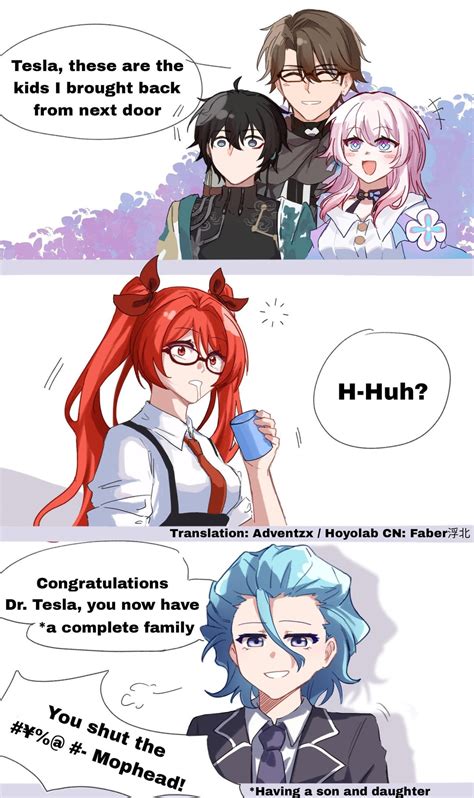 Einstein never missing the opportunity to mess with Tesla : r/houkai3rd