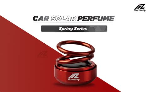 MOTOZOOP Metal Double Spring Car Solar Perfume Air Freshener Car ...