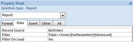 Image result for How to Filter a Report Field Using Access Command