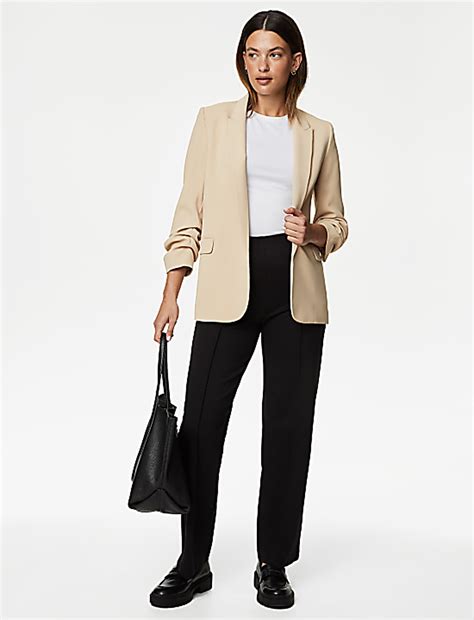 Buy Ruched Sleeve Blazer at Marks & Spencer