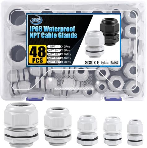 XHF IP68 Nylon Waterproof NPT Cable Glands India | Ubuy