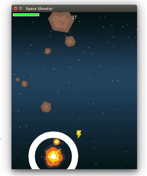 Python Space Shooter Game 的图像结果