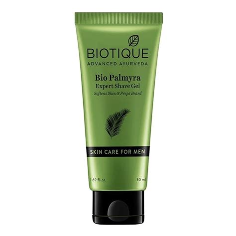 "BIOTIQUE Expert Shave Gel - Palmyra 50ml | Softens Skin, Prepares ...
