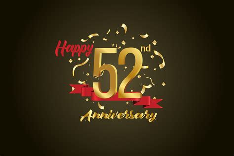 52nd Anniversary Celebration Background Graphic by Dender Studio ...