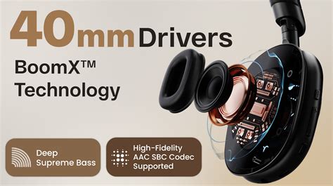 GoBoult Fluid X Wireless Headphones | ANC, BT 5.4 & Deep Bass