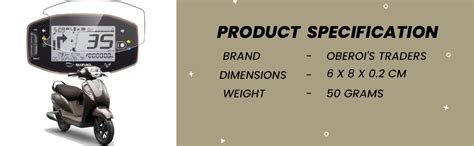 OBEROI'S TRADERS Premium Scooty Speedo Meter Display Screen Guard ...