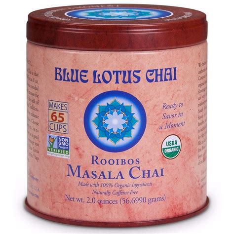 Amazon.com : Blue Lotus Chai - Rooibos Flavor Masala Chai - Makes 65 ...