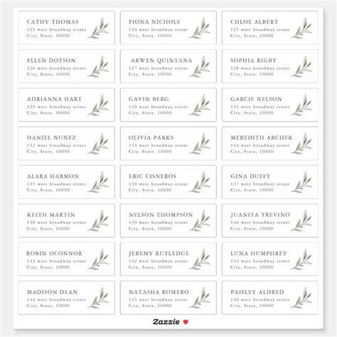 How to Use Wedding Address Labels & Alternative Options - Worksheets ...