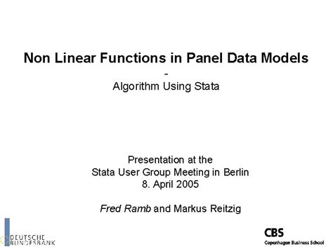 Image result for Non Linear Panel Data Models