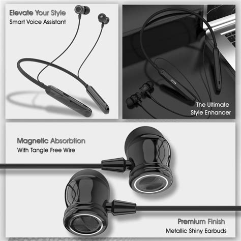 Chrome Neckband – 38Hrs, Voice Changer, Vibration, Gaming Mode – Bave ...
