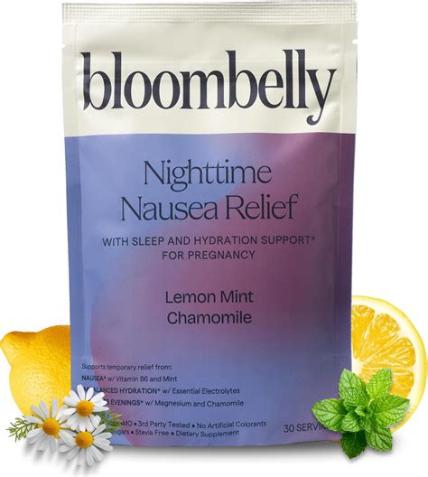 Amazon.com: BLOOMBELLY Morning Sickness + Nausea Relief. Electrolytes Hydration Support. Safe ...