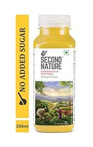 Second Nature Mango + Orange Cold Extracted Juices, 1 x 250 mL : Amazon ...