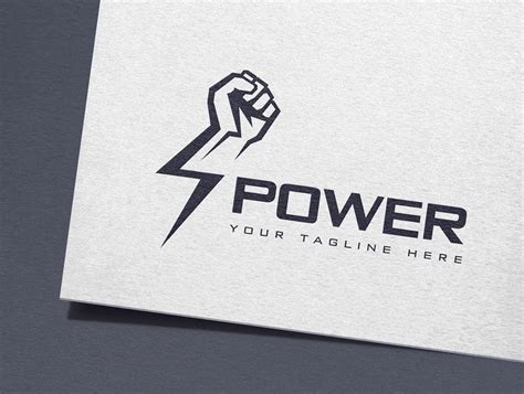 Modern Power and Technology logo design free psd – GraphicsFamily