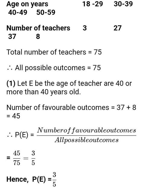 The table given below shows the ages of 75 teachers inAge on years ...
