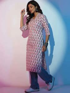 CHABUTRA TREND Women Printed Straight Kurta - Buy CHABUTRA TREND Women ...