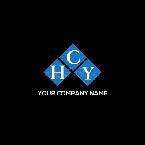HCY Letter Logo Design on BLACK Background. HCY Creative Initials ...