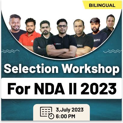 Selection Workshop for NDA II 2023 | Online Live Classes by Adda 247