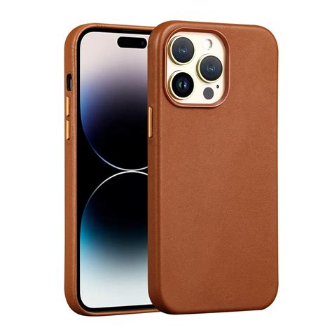 ALLUPS Original Leather for iPhone 14 13 Pro Max Case with Screen ...