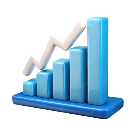 A blue graph with a graph on it that says graph | Premium Photo