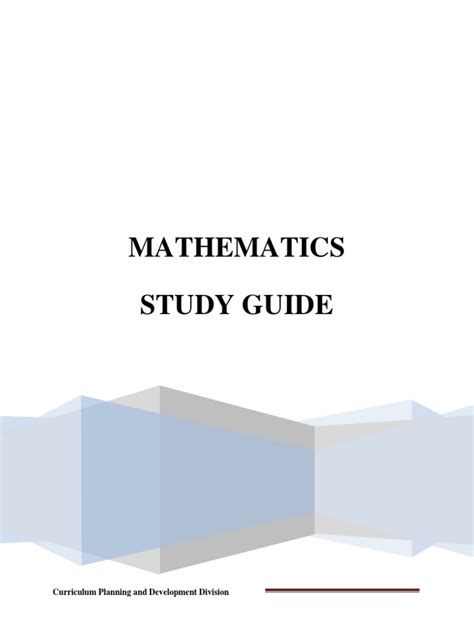 Image result for CSEC Math Study Guide