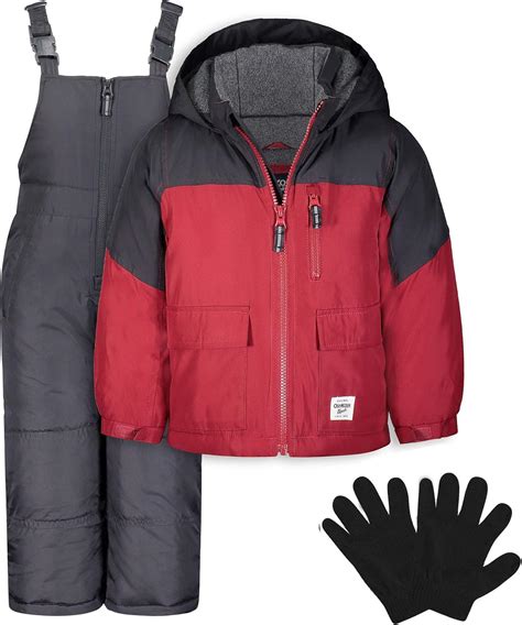 Amazon.com: OshKosh Little Boys Snowsuit Winter Jacket and Snow Pants ...