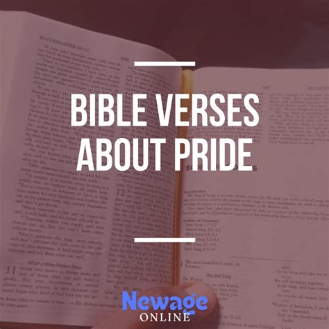 45 Important Bible Verses About Pride | New Age Online